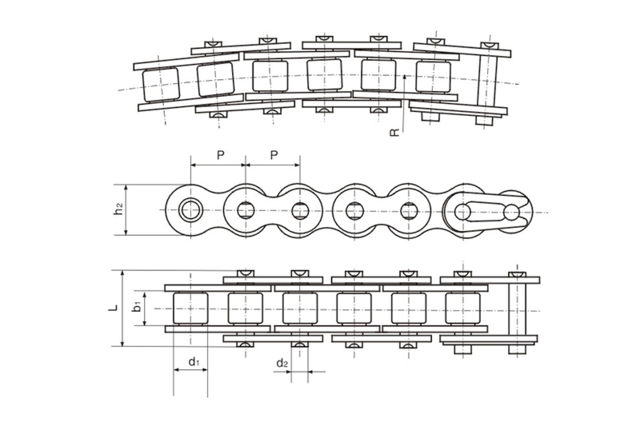 不銹鋼側彎鏈 Stainless steel side bow chain